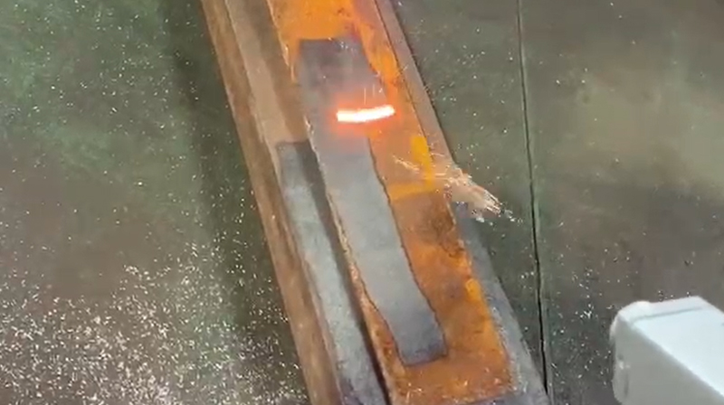 Cleaning machine rust removal display